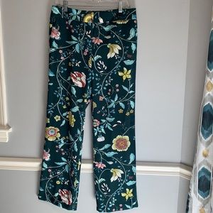 Loft floral pants, size 4